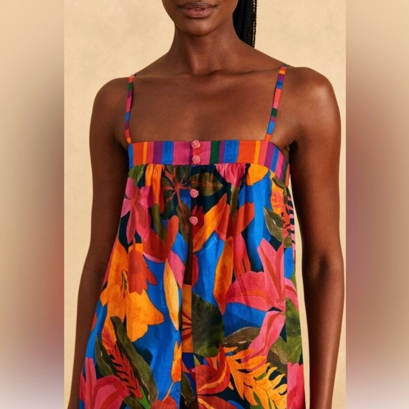 Farm Rio Women's Tropical Floral Cover-Up - Picture 8 of 8
